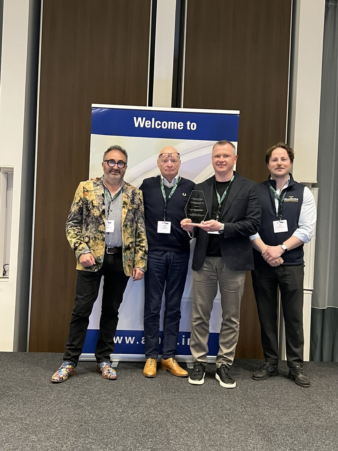 Xordex Ventures accepting first place at the Cranswick 'The Perfect Pack' Brand Challenge during the AIPIA & AWA Smart Packaging World Congress 2026 in Amsterdam
